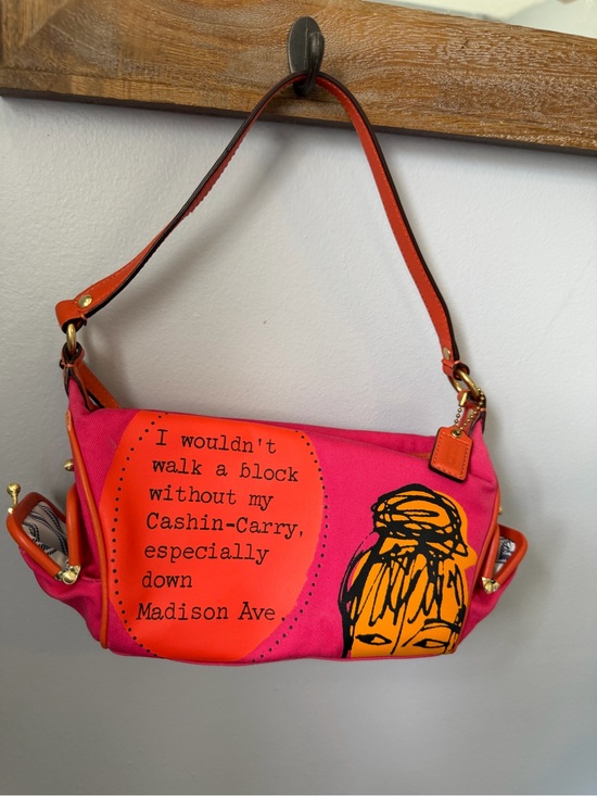 Coach Handbags - RARE Y2K Coach Bonnie Cashin Carry Kisslock Mini Shoulder Bag Pink Orange 42583